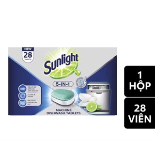 Hộp 28 viên rửa chén Sunlight cho máy rửa bát