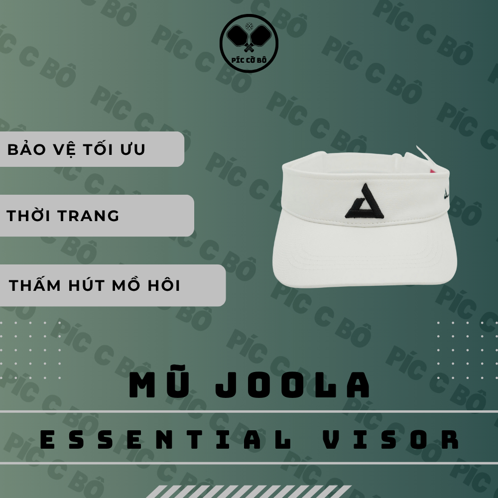 [𝙅𝙊𝙊𝙇𝘼 𝙀𝙎𝙎𝙀𝙉𝙏𝙄𝘼𝙇 𝙑𝙄𝙎𝙊𝙍] Mũ Pickleball Joola Essential Visor Phụ Kiện Cho Người Chơi Pickleball