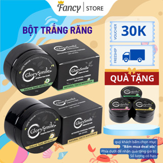 Bột than tre Glorysmile, bột than tre hoạt tính trắng răng sạch mảng bám cao răng, khử mùi hôi miệng