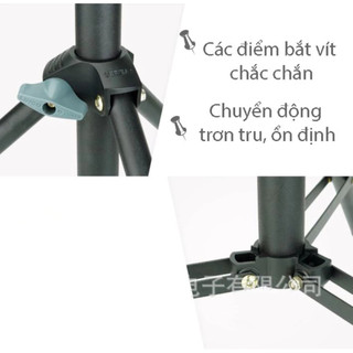 (Giá Sỉ) Chân đèn tripod Linco Zenith 1m6, chân máy ảnh, hàng chính hãng, chăc chắn full box