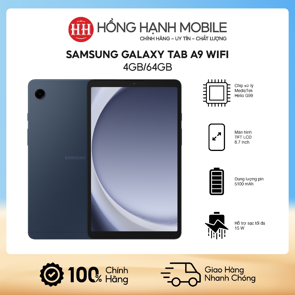 Máy Tính Bảng Samsung Galaxy Tab A9 Wifi 4GB/64GB - Hàng Chính Hãng | BigBuy360 - bigbuy360.vn