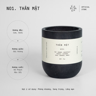  Nến thơm phòng Car pe di em thủ công cao cấp - Hũ xi măng Thân Mật - Nốt hương cho hẹn hò 