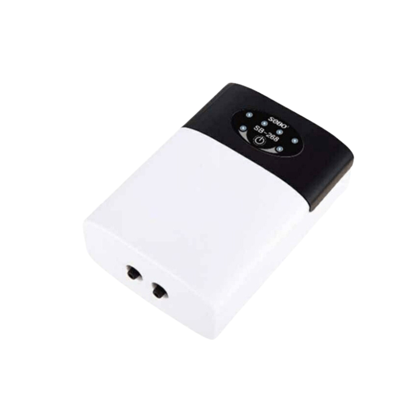 Máy sủi 1 vòi SB-168 - 2 vòi SB-268 tích điện SOBO dùng cho hồ cá. Siêu êm sủi khí oxy cho bể cá gia đình