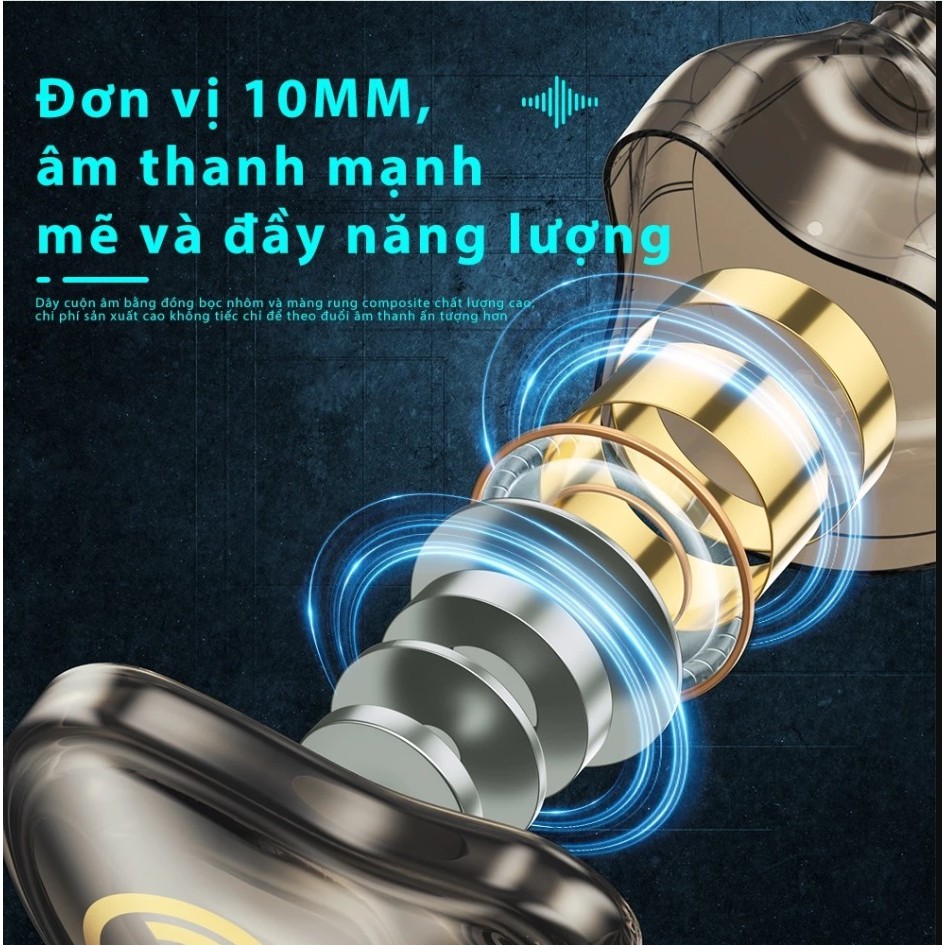 [CHÍNH HÃNG] Tai nghe nhét tai có dây WK YC08 Chống Ồn Cực Tốt, Âm Thanh Super Bass, Có Mic Nghe Nhạc Chơi Game | BigBuy360 - bigbuy360.vn