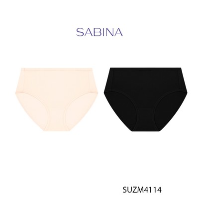 Combo 2 Quần Lót Lưng Cao Vừa Cạp Cao Màu Trơn Panty Zone By Sabina SUZM4114
