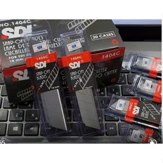  NGUYÊN HỘP LỚN gồm 20 vỉ lưỡi dao rọc giấy lớn SDI 1404C 18mm  chính hãng  