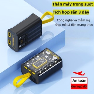Sạc Dự Phòng  20000mAh Trong Suốt Tích Hợp 4 Cổng Sạc Tiện Lợi Sạc Siêu Nhanh Có Đèn LED YS005