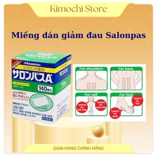 [Tách lẻ 20 Miếng] Miếng dán giảm đau Salonpas hisamitsu Nhật bản giúp giảm đau nhanh chóng, hiệu quả, an toàn