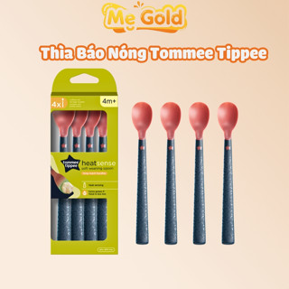 Thìa ăn dặm Tommee Tippee Softee báo nóng dành cho bé, Thìa ăn dặm báo nóng Tommee Tippee Cho bé từ 4m+ kháng khuẩn