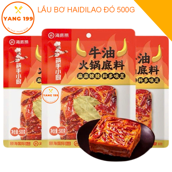 Lẩu Bơ Haidilao Đỏ 500g Sẵn Dùng