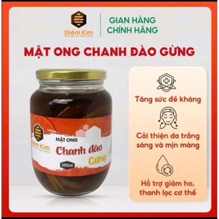 Chanh Đào Gừng Ngâm Mật Ong Điềm Kim 500ml