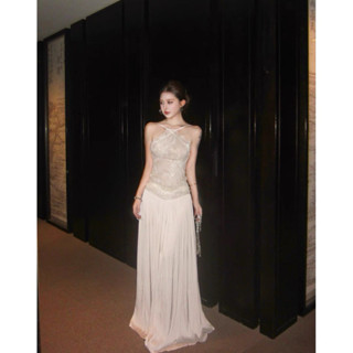 [HÀNG CÓ SẴN] Váy ren cổ yếm cao cấp chữ A tôn dáng cho nữ hàng QCCC