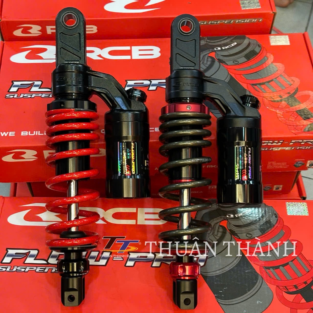 Phuộc sau RCB ( Flow - Pro ) xe Click , Vario... ( Ty Trắng ) Màu Xám , Đỏ