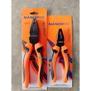   Hàng đẹp  Kìm Điện 6 8 Hiệu Nanor thép CR-V siêu cứng bền bỉ 