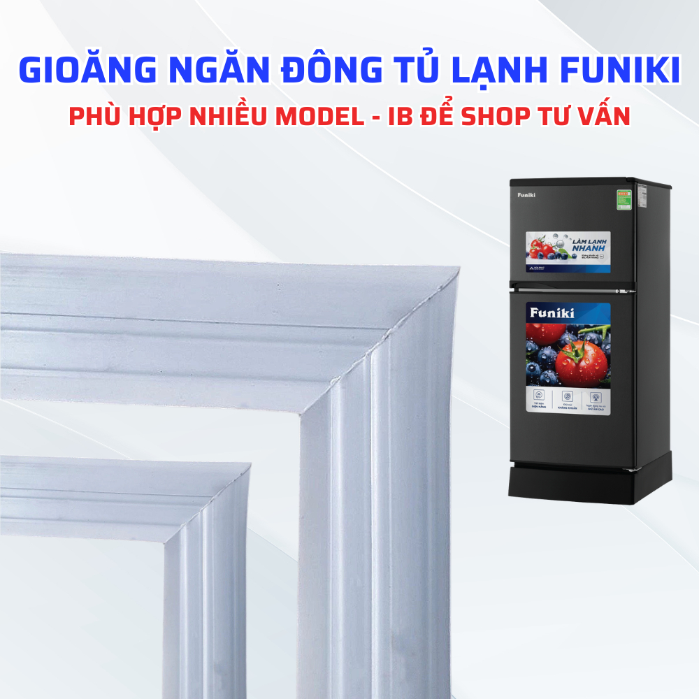 Gioăng Cao Su Ngăn Đông Tủ Lạnh FUNIKI FR-125CI, Ron Cao Su Tủ Lạnh Funiki Phù Hợp Nhiều Model Tủ (I