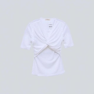 Áo Thun Nữ Trễ Vai Xoắn Ngực Chất Liệu Cao Cấp Phong Cách Nữ Tính Sang Trọng Thời Trang CS44, CT JEANS