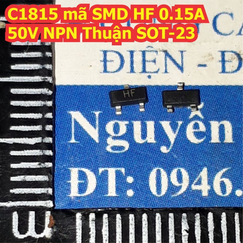 50 con C1815 SMD HF A1015 SMD BA  SOT-23 2SC1815  NPN nghịch 2SA1015 PNP thuận 0.15A 50V kde1539