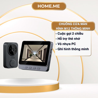 Chuông cửa Thông minh M12 kết nối Bluetooh, chống trộm, giám sát đàm thoại 2 chiều,bảo hành 6 tháng