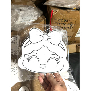 Set 10 mặt nạ giấy bìa tự trang trí lễ hội trung thu halloween, Mặt nạ tô màu