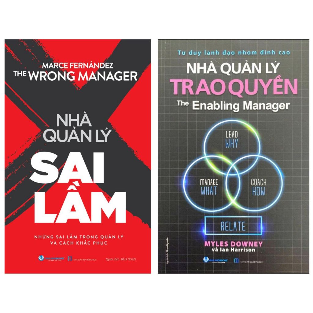 Sách - Sách - Combo Nhà Quản Lý Sai Lầm + Nhà Quản Lý Trao Quyền (Bộ 2 Cuốn - VLA)