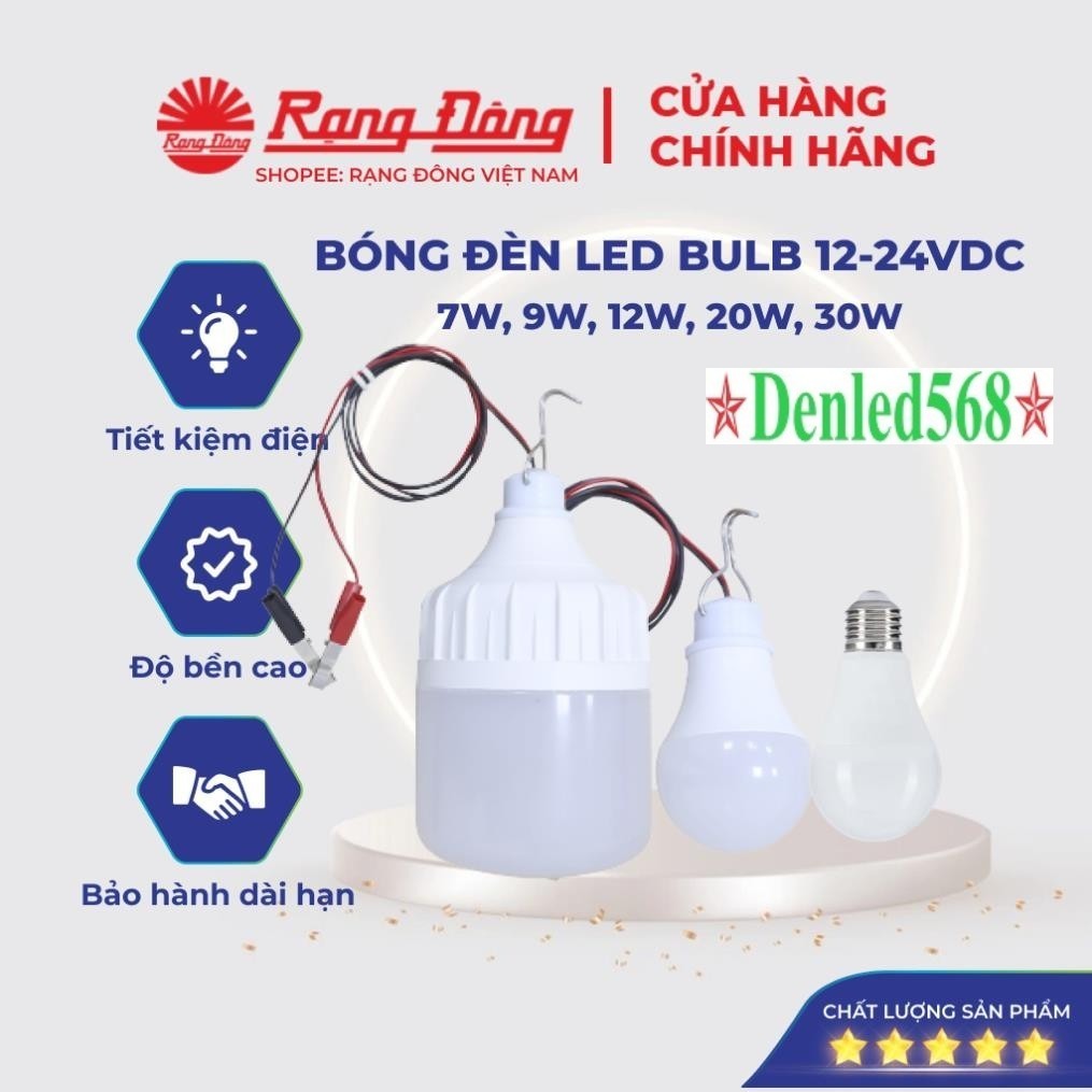 Led bulb 12v kẹp bình ắc quy 7w 9w 12w 20w 30w bóng xoáy E27 và bóng tích điện