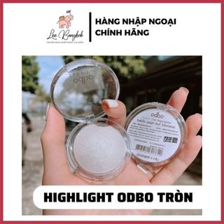   HÀNG CHUẨN  Phấn Nhũ Bắt Sáng - Highlight Odbo Tròn OD173 Soft Tint Hightlighter Tạo Khối Chuẩn Makeup Thái Lan 4g 
