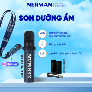 Son dưỡng cho nam Nerman dưỡng ẩm môi, giảm nứt nẻ, không bết dính Men in Black 4g