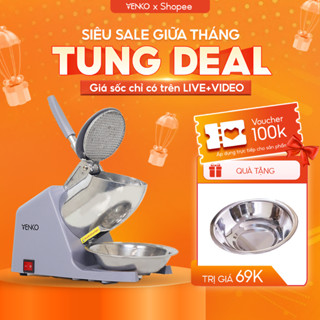 [CHÍNH HÃNG] Máy Bào Đá Tuyết - Máy Xay Đá 2 Lưỡi - 2 Lắp Venko VI500 Làm Sinh Tố, Siro Mẫu Mới 2025 Nhanh, Mịn Hơn