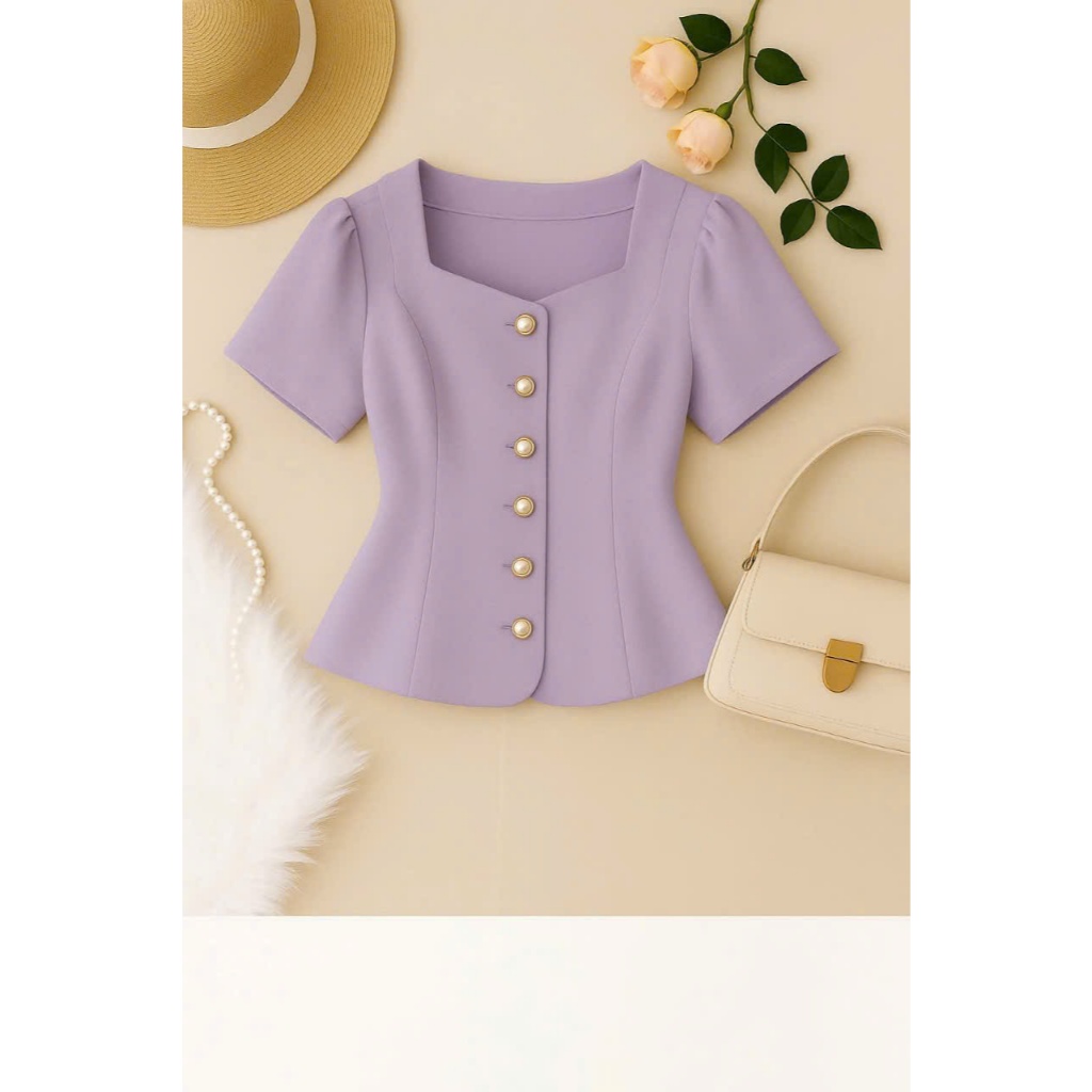 ÁO KIỂU CÔNG SỞ ĐƠN GIẢN SANG TỌNG H66