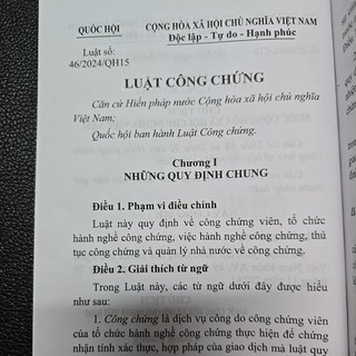 Sách LV2 - Luật công chứng năm 2024 (NXB Lao động)