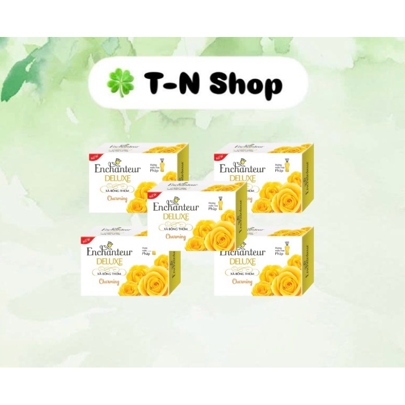 Combo 5 Xà Bông Cục Enchanteur CHÍNH HÃNG Hương Nước Hoa Thơm Lâu