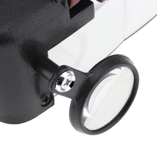 Kính lúp đeo đầu có đèn LED chiếu sáng MG81007-A, độ phóng đại 1.5X-10X, 3 thấu kính linh hoạt