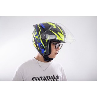 Mũ Bảo Hiểm 3/4 Hai Kính YOHE 878 Plus Đuôi Gió Chuẩn ECE22.05 Châu Âu