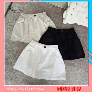 Chân Váy Chữ A Cạp Chun Chất Thô Có Quần Trong Hàng QC Minxu Shop CV9K