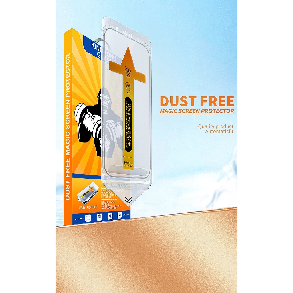 [ TỰ DÁN ] Kính cường lực khung tự dán KINGKONG KTD độ cứng 9H cực cao, bảo vệ màn hình iphone 11 12 13 14 15 16 promax | BigBuy360 - bigbuy360.vn