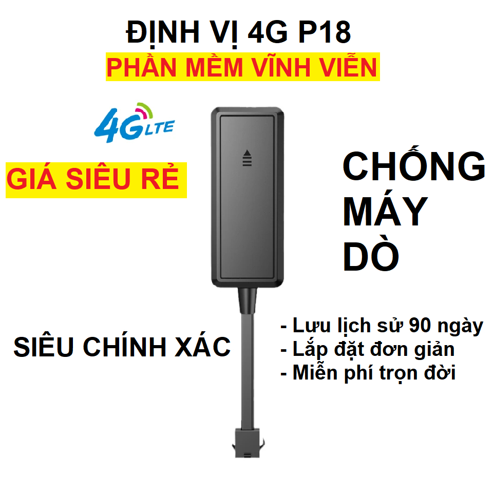 Định vị ô tô xe máy P18 4G