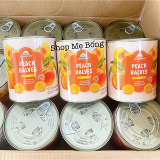 Đào Ngâm Countree hộp 820g vị thơm tự nhiên, giòn