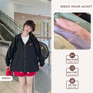 Áo Khoác Dù Có Nón Trơn Áo Gió Form Rộng Năng Động Thể Thao Chất Liệu Nhẹ Mát Unisex Chống Nắng – Biboo Wear Jacket