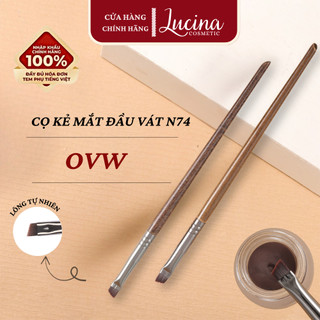  Cọ Kẻ Mắt Đầu Vát N74 OVW Cọ Trang Điểm Mắt Đầu Vát Siêu Mảnh Tiện Dụng Lông Tự Nhiên LUCINA COSMETICS 