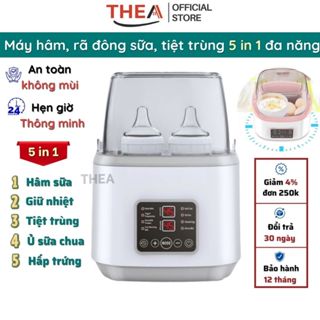  Máy hâm sữa và tiệt trùng bình sữa cho bé rã đông sữa giữ ấm sữa máy ủ làm sữa chua hấp trứng đa năng- THEA 