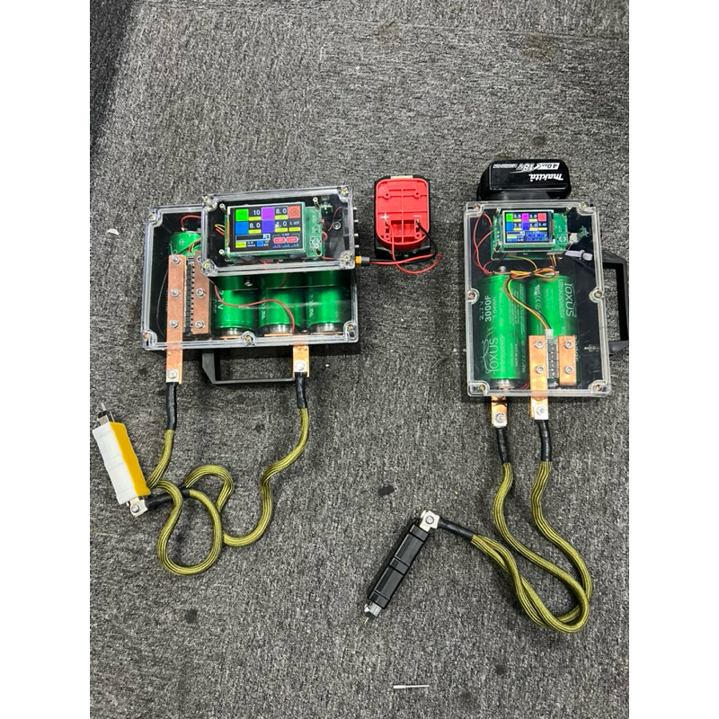 máy hàn cell pin sử dụng 4 siêu tụ sử dụng điện 12-24v