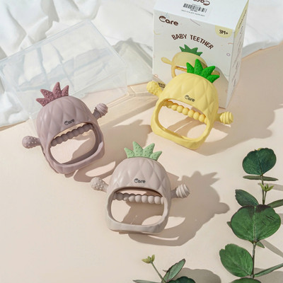 [ĐÃ KIỂM NGHIỆM] [TẶNG HỘP] Đồ Chơi Gặm Nướu Silicon Organic Mềm, An Toàn Cho Bé