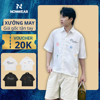 Áo Sơ Mi thêu Nowwear Paradise Summer Unisex Local Brand