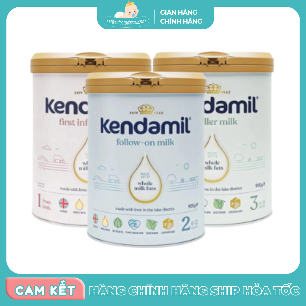 Sữa Công Thức Nguyên Kem Kendamil Classic Số 1, 2, 3 Hỗ Trợ Bé Phát Triển Toàn Diện - Lon 800g