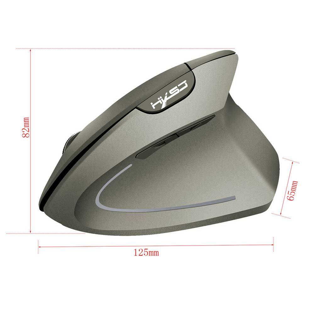 Chuột không dây kiểu đứng, CHUỘT CÔNG THÁI HỌC HXSJ wireless USB 2.4GHz chống mỏi PC/laptop | BigBuy360 - bigbuy360.vn