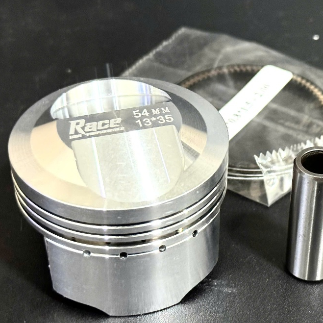Piston bạc wave dream sirius jupiter, trái nén từ 54mm tới 56mm RACE