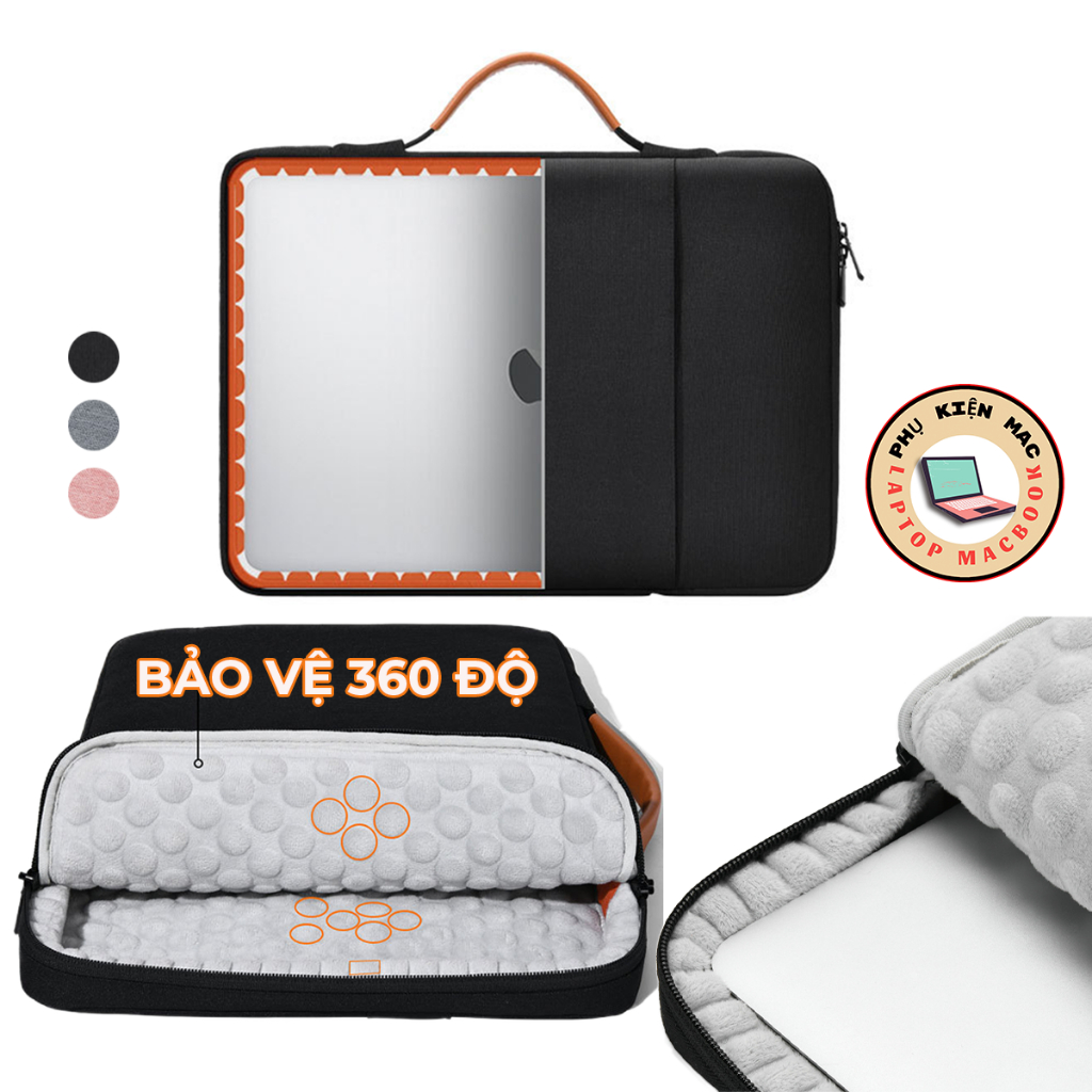 Túi Chống Sốc Laptop Macbook YKK Cao Cấp, Túi Đựng Laptop Chống Sốc, Đựng Máy Tính 13 - 16 inch