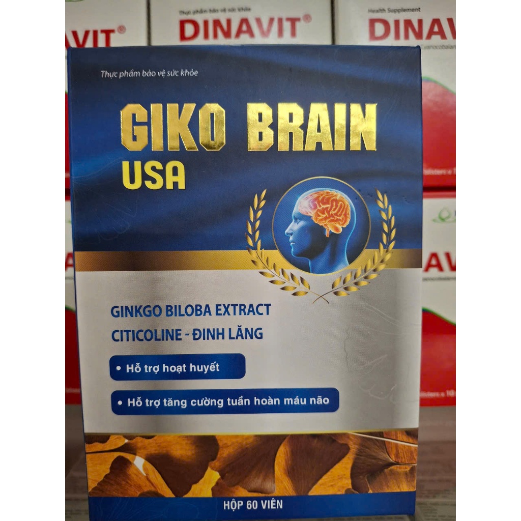 Bổ não GiKo Brain USA VIP  - Hộp 60 viên GiKoBrain