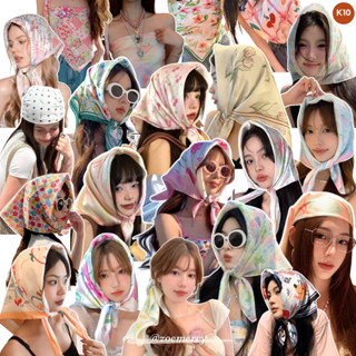 [SẴN]🍊70cm-Khăn Bandana vuông dùng quàng cổ, trùm đầu, làm áo,buộc cùng túi, buộc tóc style đồng quê Pháp (K10)-P1