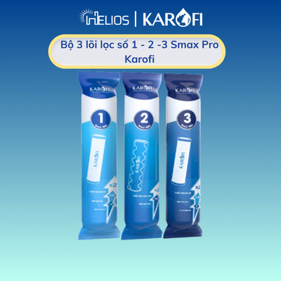 Sỉ 10 Bộ lõi lọc nước thô 123 SMAX Pro Karofi - Hàng chính hãng